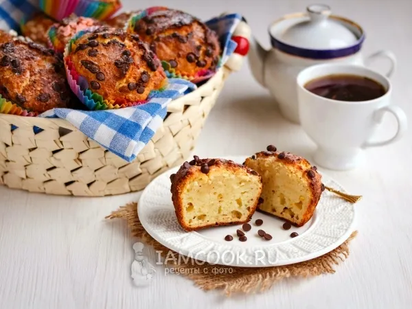 Фото готового блюда: Маффины творожные