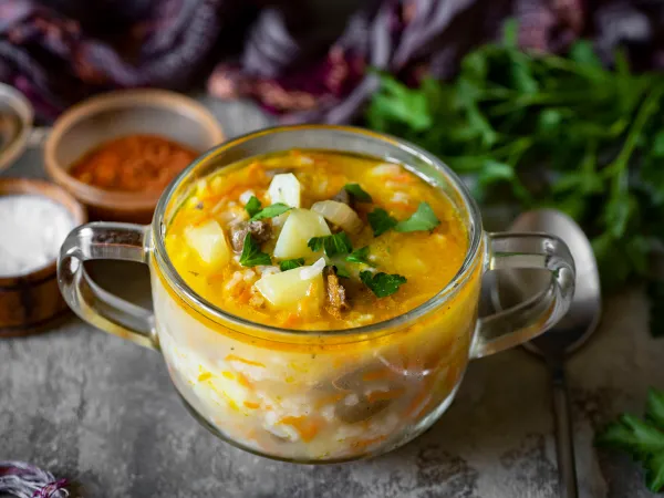 Фото готового блюда: Суп с почками говяжьими