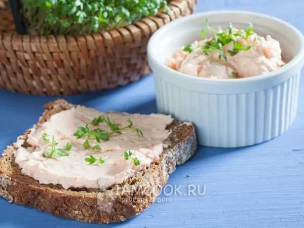 Фото готового блюда: Творог с лососем