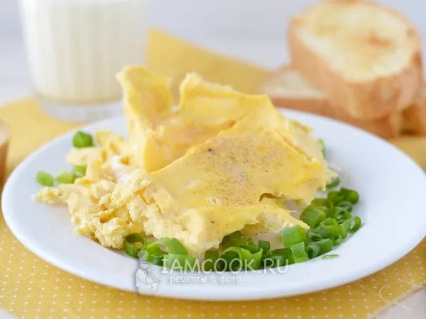 Фото готового блюда: Омлет в пакете