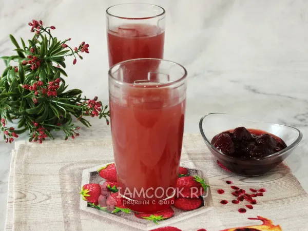 Фото блюда: Кисель из кукурузного крахмала и варенья