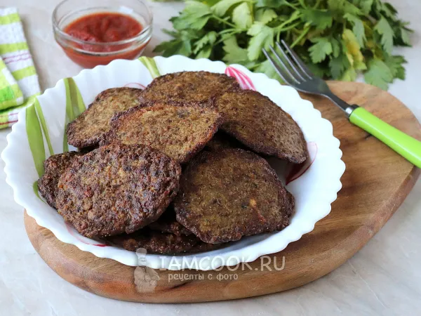 Фото блюда: Печеночные оладьи с картошкой