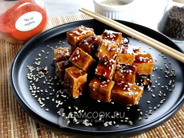 Фото блюда: Тофу в кисло-сладком соусе