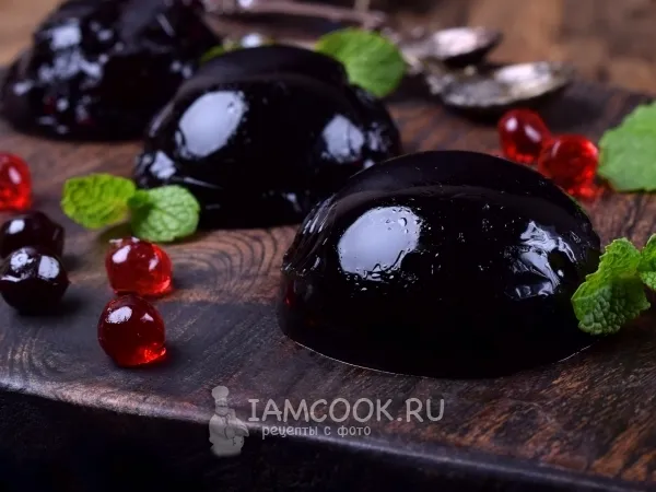 Фото готового блюда: Желе из черники