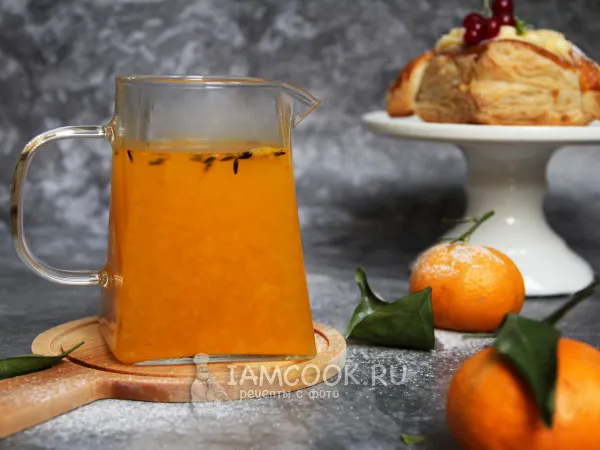 Фото блюда: Чай с облепихой и мандарином (морс)