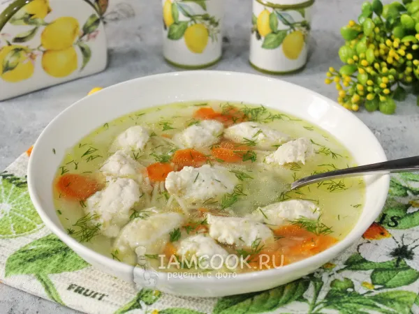 Фото блюда: Суп с куриными кнелями