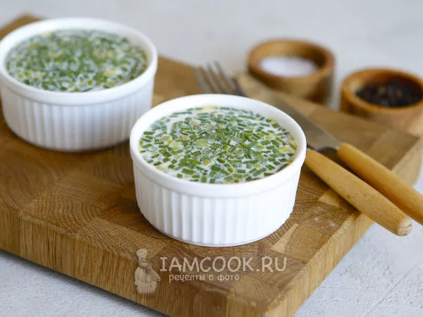 Фото готового блюда: Омлет с творогом на пару