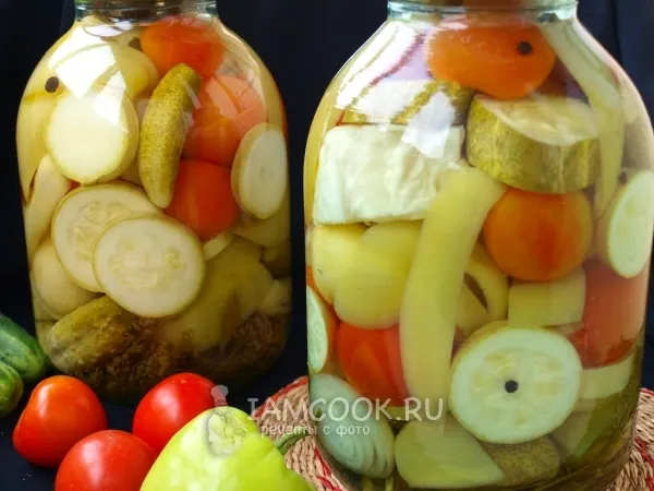 Фото готового блюда: Овощное ассорти на зиму
