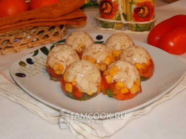 Фото блюда: Заливные яйца