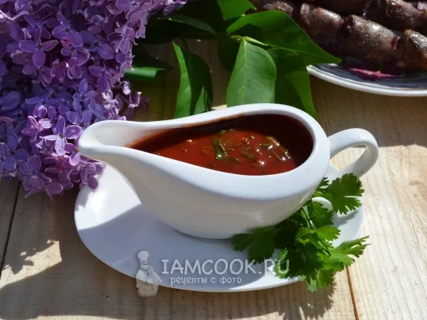 Фото блюда: Соус с кинзой и томатной пастой