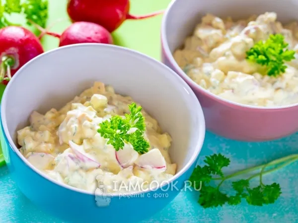 Фото блюда: Салат с редиской и яйцом