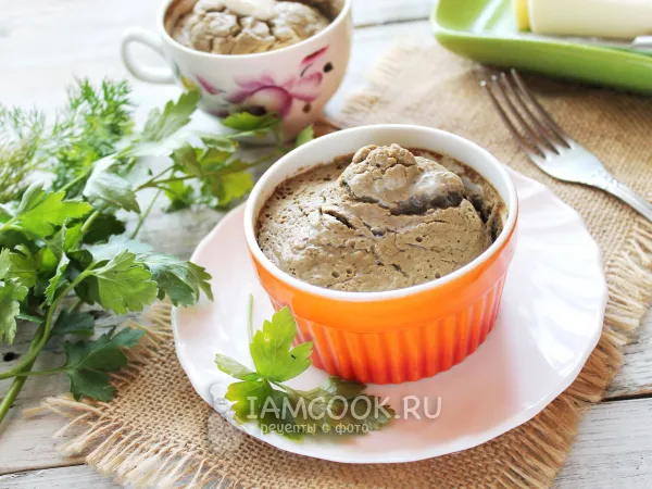 Фото готового блюда: Суфле из куриной печени с индейкой