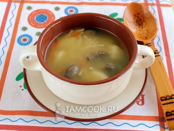 Фото блюда: Суп из куриных сердечек