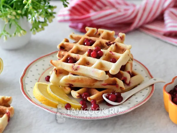 Фото блюда: Венские вафли с ягодами