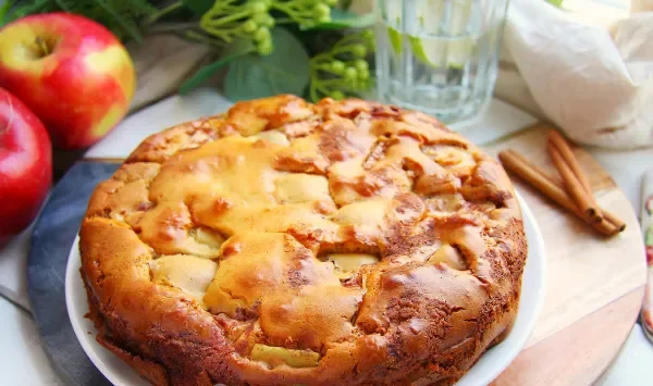 Фото блюда: ПП шарлотка с яблоками