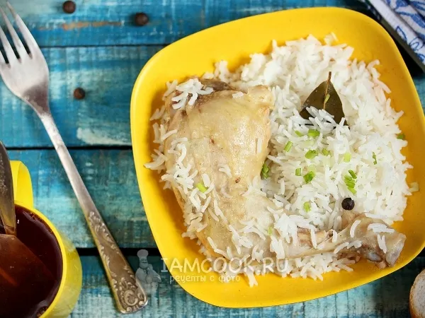 Фото блюда: Куриные окорочка с рисом в мультиварке