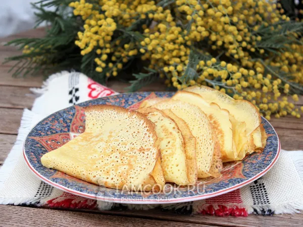 Фото готового блюда: Блины на кокосовом молоке с рисовой мукой