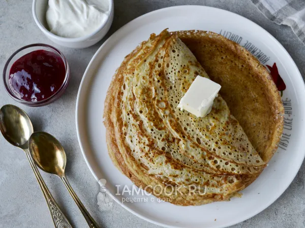 Фото блюда: Блины из овсяной каши