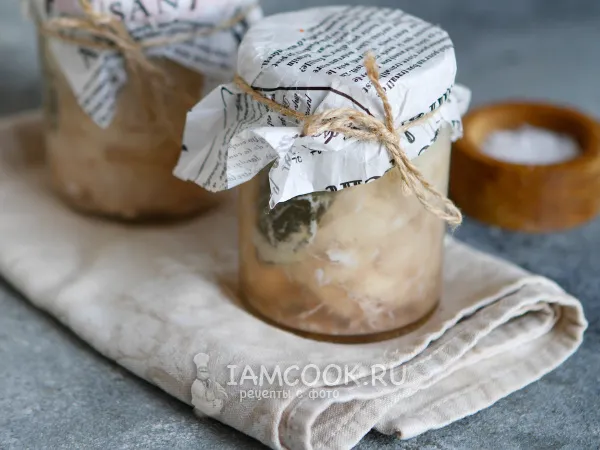 Фото блюда: Тушенка из курицы на пару (в банке)