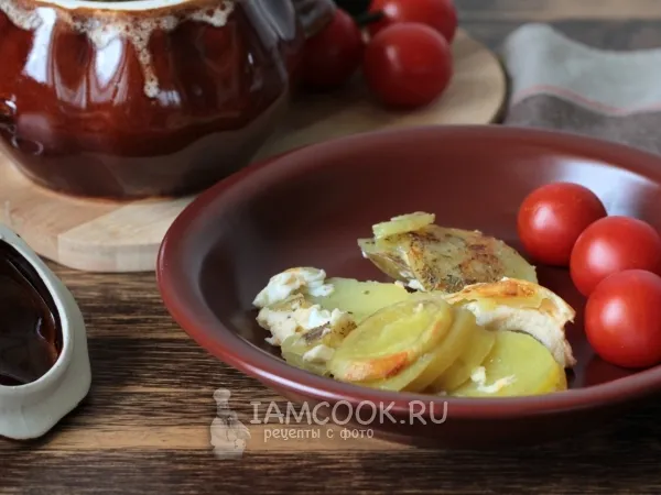 Фото готового блюда: Картошка в горшочках в духовке