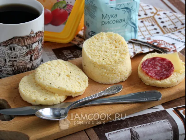 Фото готового блюда: ПП Хлеб в кружке в микроволновке