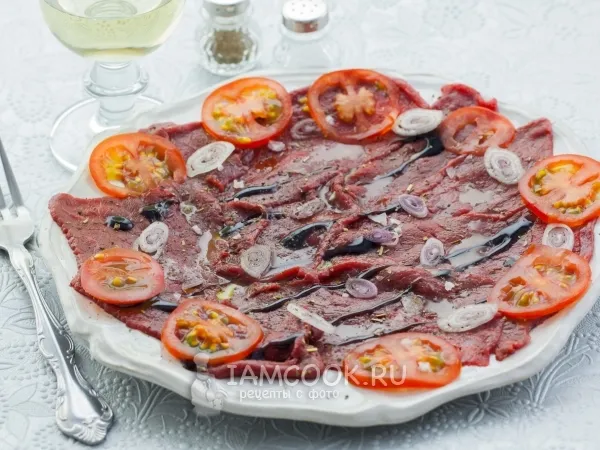 Фото блюда: Карпаччо из оленины