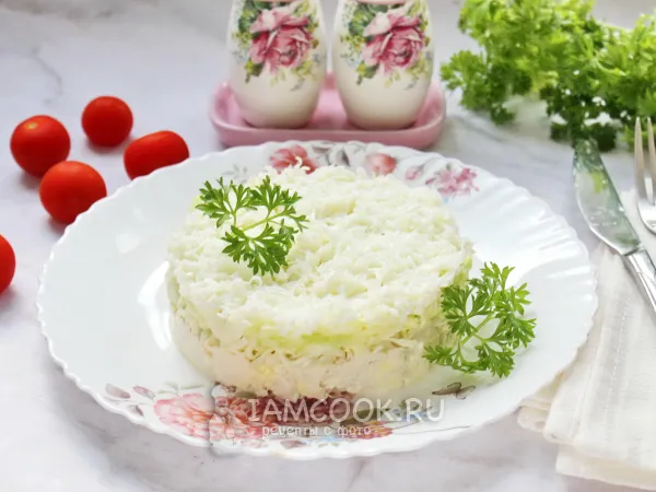 Фото блюда: Салат «Курица под снегом»