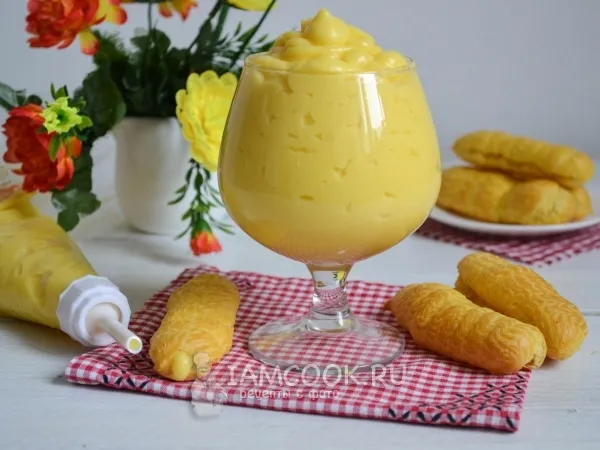 Фото готового блюда: Заварной крем для эклеров