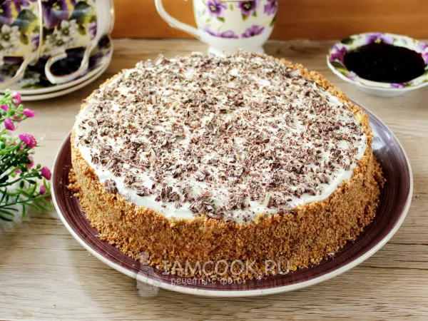 Фото блюда: Торт «Черный принц» с вареньем (на кефире)