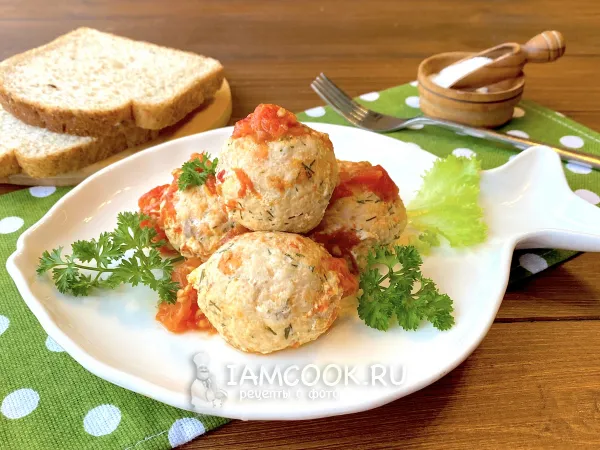 Фото готового блюда: Тефтели из красной рыбы (лосося)