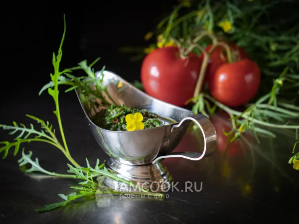 Фото блюда: Соус из помидоров с рукколой