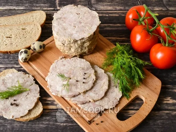 Фото блюда: Ветчина в ветчиннице в духовке