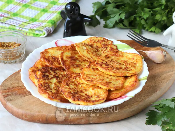 Фото блюда: Кабачковые оладьи в мультиварке