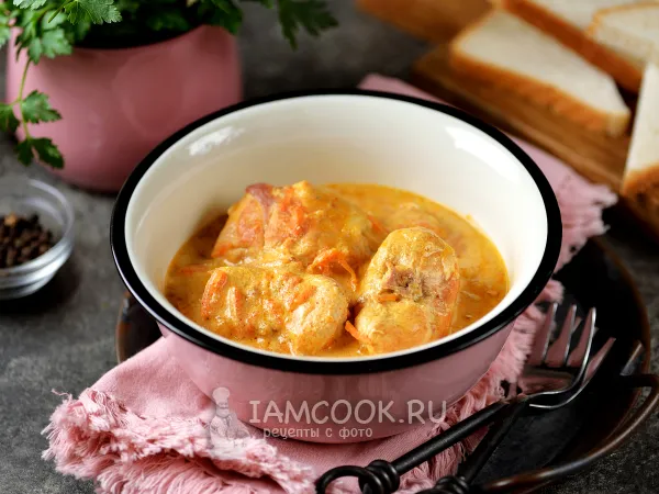 Фото блюда: Кролик в сметанно-горчичном соусе