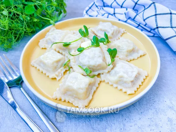 Фото блюда: Равиоли с кальмарами