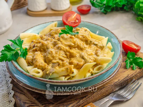 Фото готового блюда: Чикен строганов