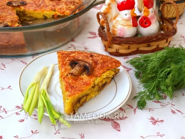 Фото блюда: Грибной пирог