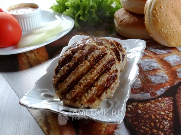 Фото блюда: Котлеты для бургеров на электрогриле