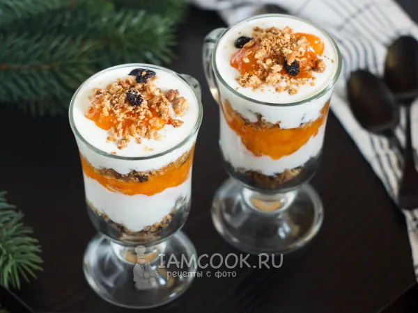 Фото готового блюда: Парфе с хурмой