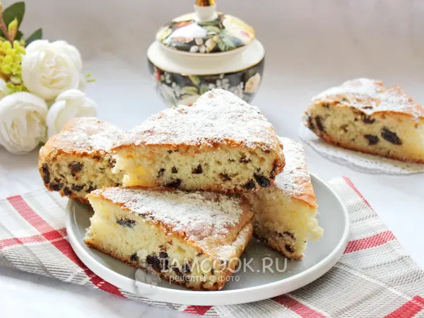 Фото блюда: Пирог с черносливом (из дрожжевого теста)