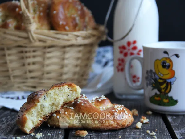 Фото блюда: Творожные крендельки в духовке