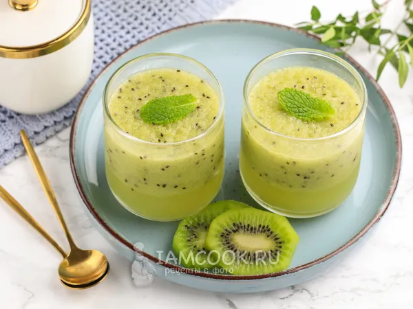 Фото блюда: Желе из киви с желатином