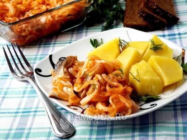 Фото готового блюда: Сельдь по-корейски