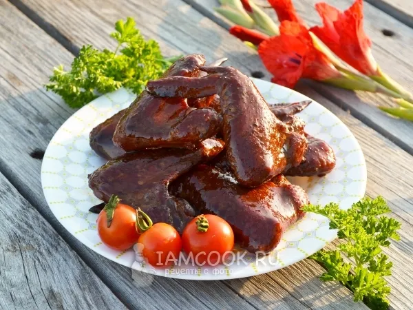 Фото блюда: Копченые куриные крылышки