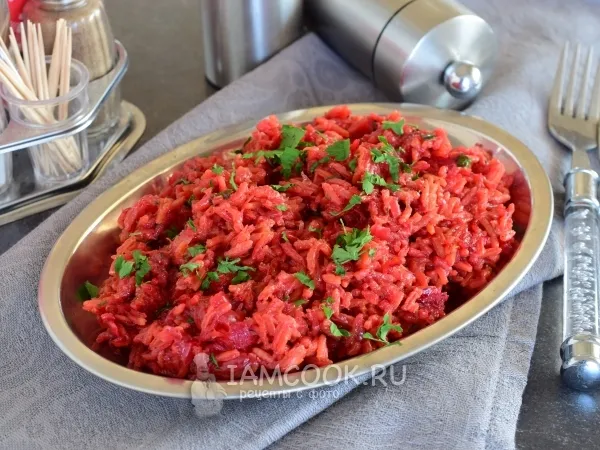 Фото готового блюда: Рис со свеклой