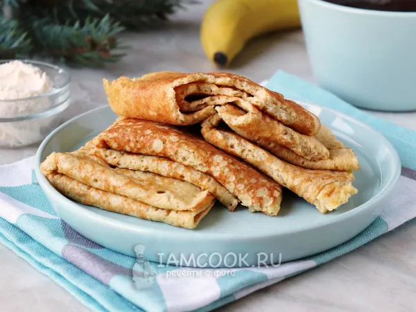 Фото готового блюда: ПП блинчики с бананом