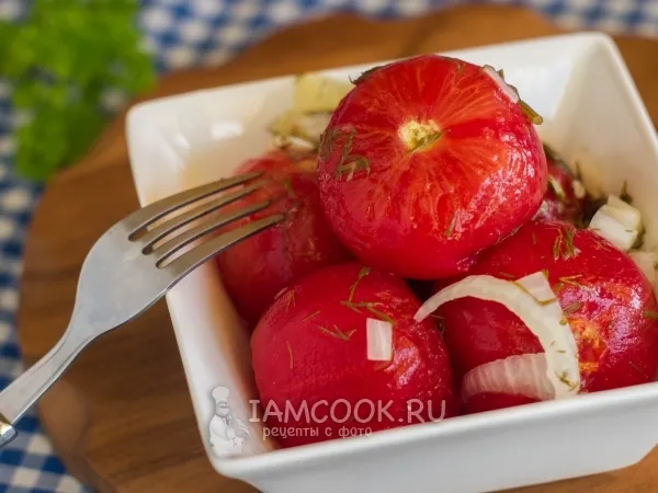 Фото блюда: Помидоры маринованные (без шкурки)