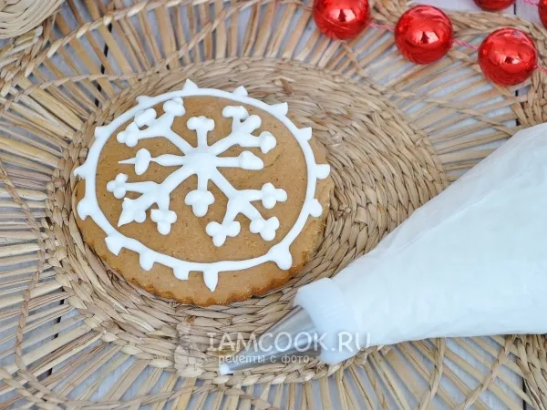 Фото готового блюда: Глазурь для имбирного печенья