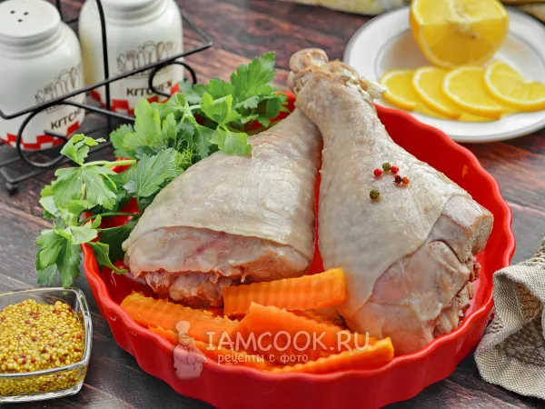 Фото блюда: Голень индейки отварная
