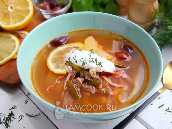 Фото готового блюда: Солянка с перловкой